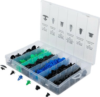 Assortiment, bekledings clips voor Opel, 300-delig
