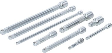 Bgs Technic Kantelverlengstukset 6,3 mm (1/4), 10 mm (3/8), 12,5 mm (1/2) 9-dlg