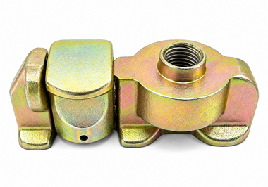 Double stud fitting with thread