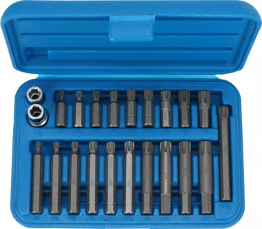 Dopsleutelbitset 22-delig 3/8 + 1/2