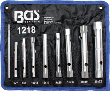 Bgs Technic Pijpsleutelset 6x7 - 20x22 mm 8-delig