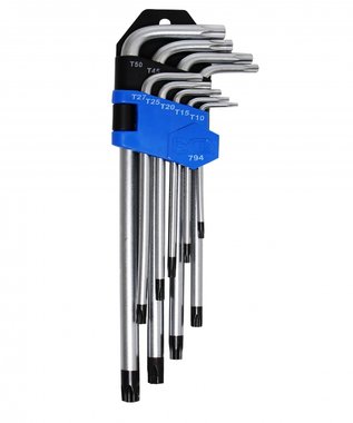 Bgs Technic Stiftsleutel set Torx, 9 delig Tamperproof, T10-T50