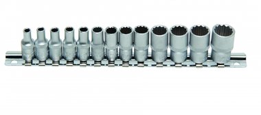 Bgs Technic Dopsleutel set 1/4, 12 kant, 13 delig