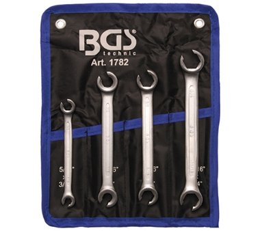 Bgs Technic Open ringsleutelset, inches 4-delig