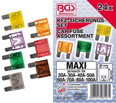 Assortiment autozekeringen Maxi 24-dlg