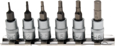 Bgs Technic Bit dop Set | 6,3 mm (1/4) schijf | intern Zeskant 1,5 - 6 mm
