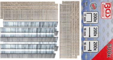 Bgs Technic Klem, bout, nagelassortiment 600 delig