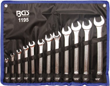 Bgs Technic Steekringsleutelset inches 1/4 - 15/16 12-dlg