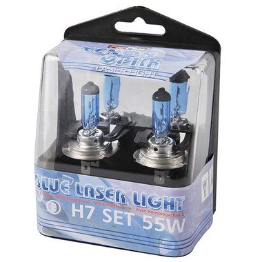 Blue Laser Light 12V 55W H7 2 stuks in box