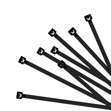 Kabelbinders 100x2,5mm 1000 stuks zwart