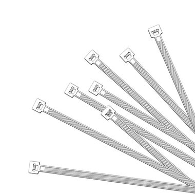 Kabelbinders 350x4,5mm 1000 stuks wit