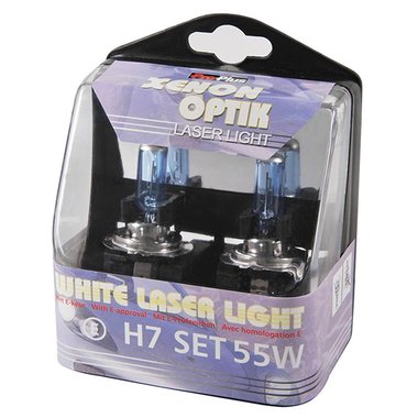 White Laser Light 12V 55W H7 2 stuks in box