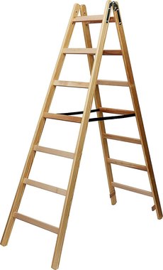 Houten ladder 2x10 sporten Hoogte bok ladder 2,64m