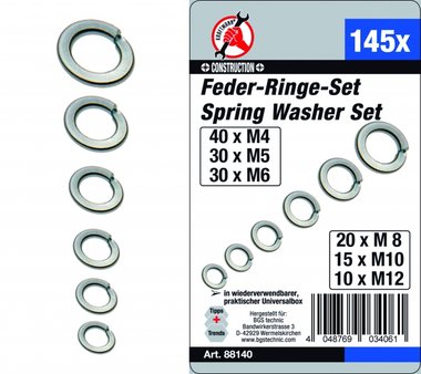 Bgs Technic Assortiment, veerringen 145 delig