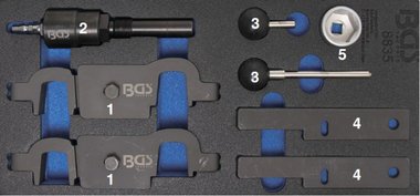 Motorafstelgereedschap voor Porsche Panamera, Cayenne V8 8-dlg