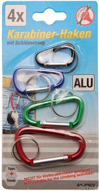 4-delige set carabiner