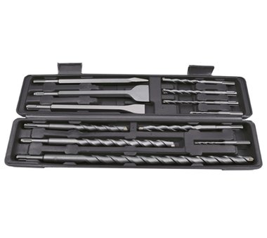 12-delige Hamer Drill / Beitel set met SDS Shaft, hardmetalen