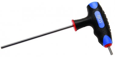 Bgs Technic T-sleutel Wrench voor Hexagon schroeven, 4 mm, lengte 120 mm