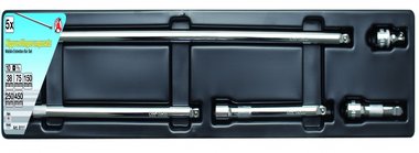 5-delige 3/8 Wobble Extension Bar Set