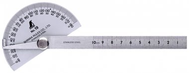 Gradenboog / gradenmeter 180° met liniaal