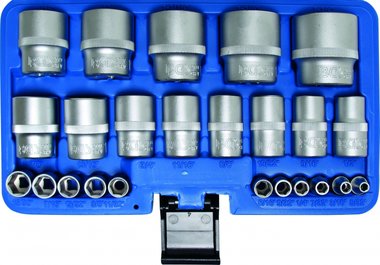 Bgs Technic 24-delige dop Set, Inch Maten