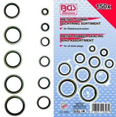 Bgs Technic 150-delig Bonded Seal Assortiment