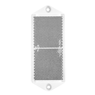 Reflector wit 127x51mm schroefbevestiging