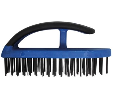 Bgs Technic Stalen borstel met plastic handvat, 172 mm