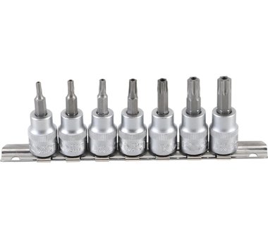 Bgs Technic 3/8 Bit dop Set, Torx (Tamperproof) (voor Torx), T15-T50 7-delige