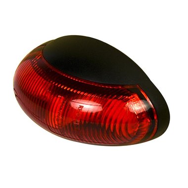 Markeringslamp 10-30V rood 60x34mm LED