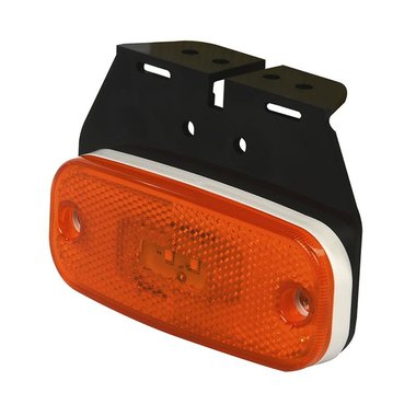 Zijmarkeringslamp 10-30V oranje 110x45mm LED met houder