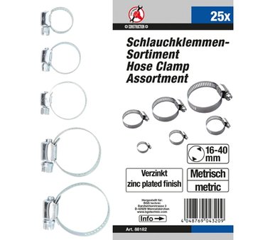 Bgs Technic Slangklem assortiment 25 stuks