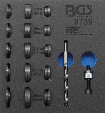 Bgs Technic Gatstansset voor inparkeersensoren diameter 17 - 32 mm