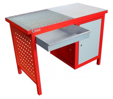 Lastafel 120 cm - met kast
