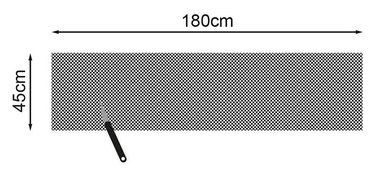 Anti-slipmat zwart 180x45cm