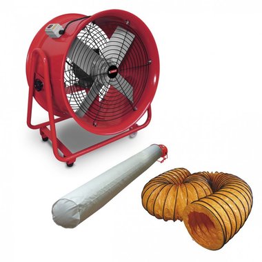 Ventilator 400 mm met accessoires 580x550x360mm