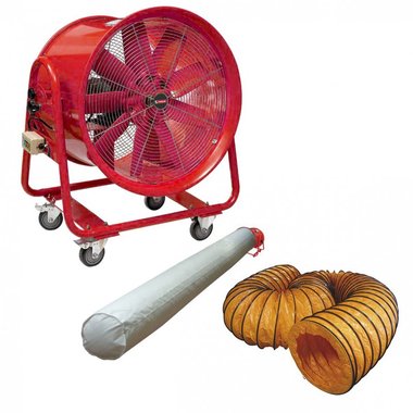 Mobiele ventilator MV400R3 met accessoires